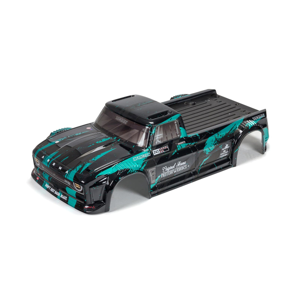 1/8 Finished Body, Black/Teal: INFRACTION - ARA414008