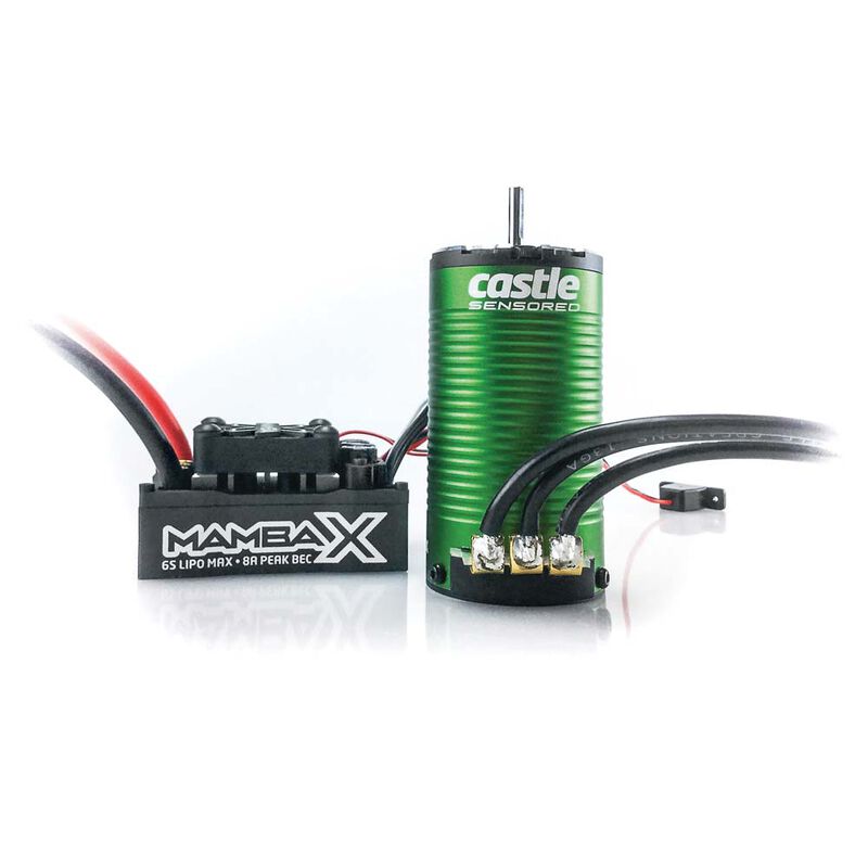 1/10 Mamba X SCT Waterproof ESC/1415-2400Kv Sensored Brushless Motor Combo: 4mm Bullet - CSE010016000