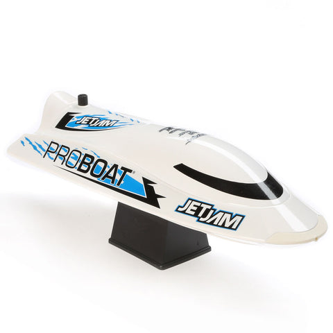 Jet Jam V2 12" Self-Righting Pool Racer Brushed RTR, White - PRB08031V2T2