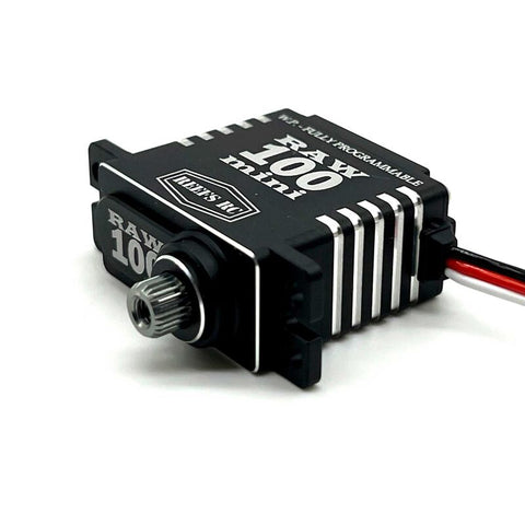RAW 100 Mini Digital Metal Gear Waterproof Programmable Servo, Black - SEHREEFS135