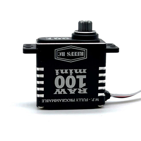 RAW 100 Mini Digital Metal Gear Waterproof Programmable Servo, Black - SEHREEFS135