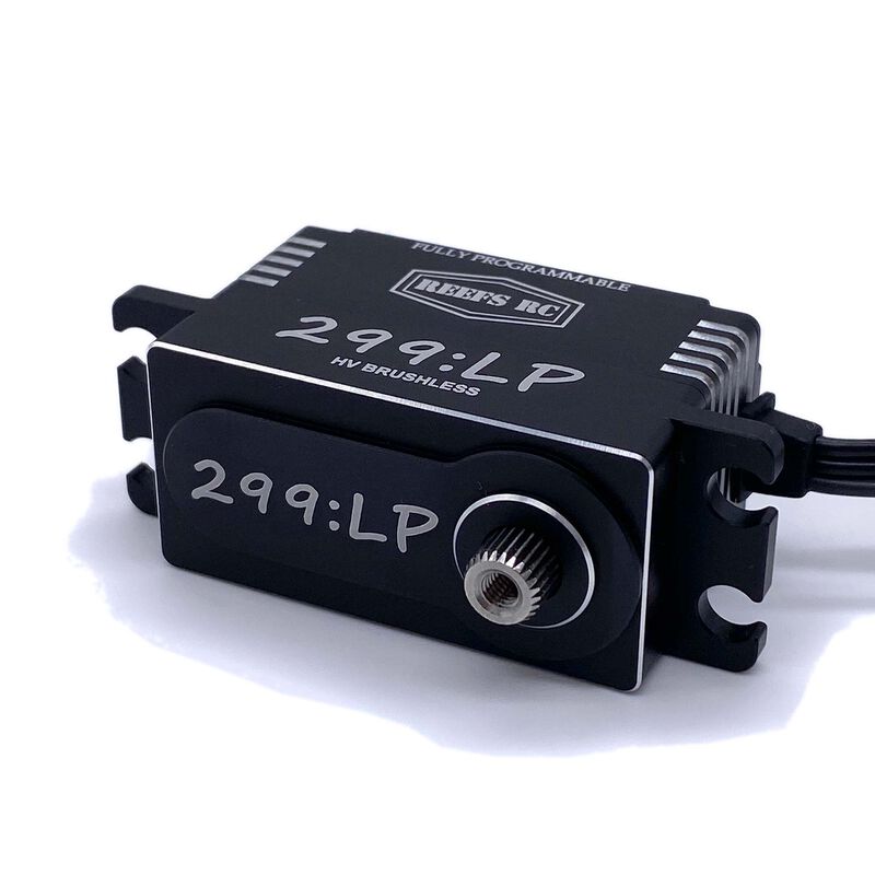 299:LP Low Profile Digital Metal Gear Waterproof Programmable Servo, Black - SEHREEFS24