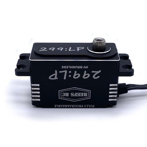 299:LP Low Profile Digital Metal Gear Waterproof Programmable Servo, Black - SEHREEFS24