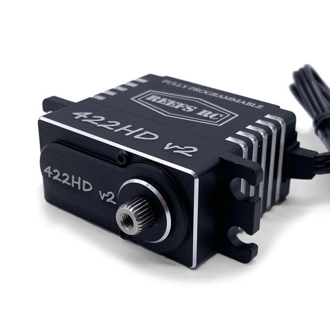 422HD V2 Digital Metal Gear Waterproof Programmable Servo, Black - SEHREEFS65