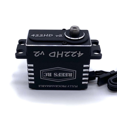 422HD V2 Digital Metal Gear Waterproof Programmable Servo, Black - SEHREEFS65