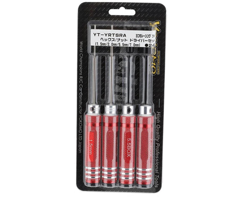 YOKYT-YRTSRA Yokomo Metric Hex & Nut Driver Set (1.5, 2.0, 5.5, 7.0mm)
