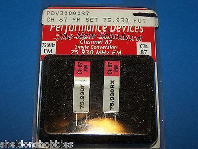 PERFORMANCE (FUTABA) 75.930 MHz FM SINGLE CONVERSION CH-87 #PDV3000087