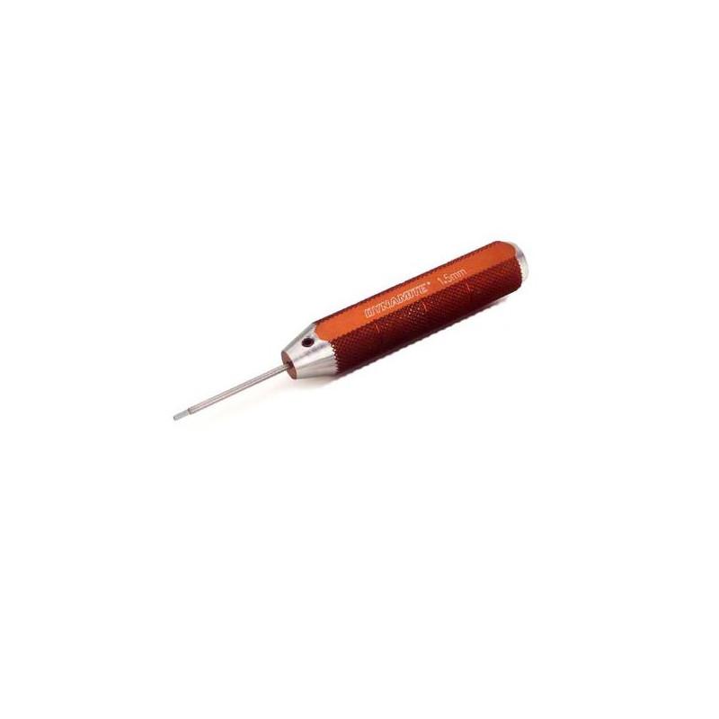 Machined Hex Driver, Red: 1.5mm (DYN2900)