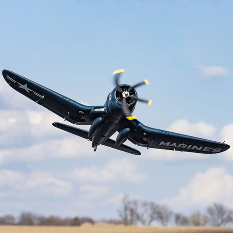 F4U-4 Corsair 1.2m BNF Basic with AS3X and SAFE Select - EFL18550