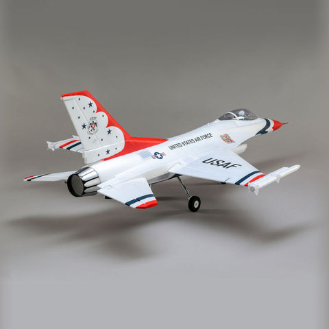 F-16 Thunderbirds 70mm EDF Jet BNF Basic with AS3X and SAFE Select - EFL78500