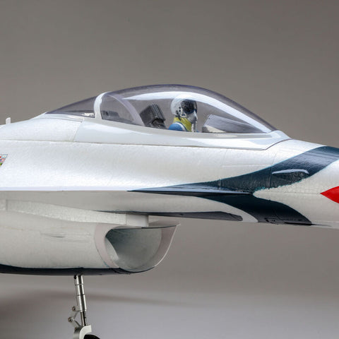 F-16 Thunderbirds 70mm EDF Jet BNF Basic with AS3X and SAFE Select - EFL78500