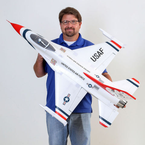 F-16 Thunderbirds 70mm EDF Jet BNF Basic with AS3X and SAFE Select - EFL78500