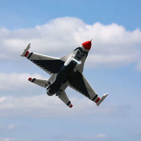 F-16 Thunderbirds 70mm EDF Jet BNF Basic with AS3X and SAFE Select - EFL78500