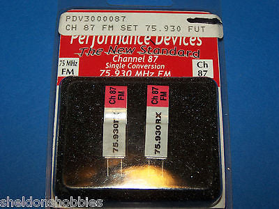 PERFORMANCE (FUTABA) 75.930 MHz FM SINGLE CONVERSION CH-87 #PDV3000087
