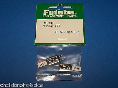 FUTABA CRYSTAL SET (FM 50.960) TX/RX CHANNEL 08 #FMC-408