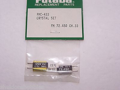 FUTABA CRYSTAL SET (FM 72.450) TX/RX CHANNEL 33 #FMC-433