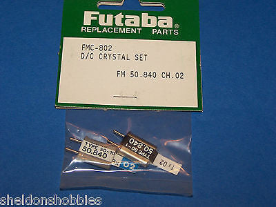 FUTABA D/C CRYSTAL SET (FM 50.840) TX/RX CHANNEL 02 #FMC-802