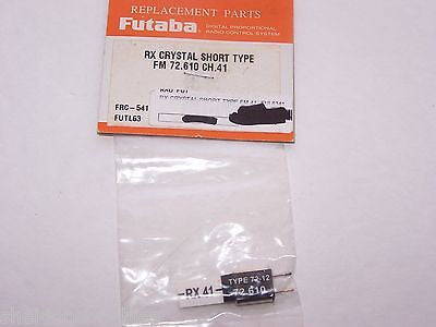 FUTABA CRYSTAL SHORT TYPE (FM 72.610) D/C RX CHANNEL 41 #FRC-541