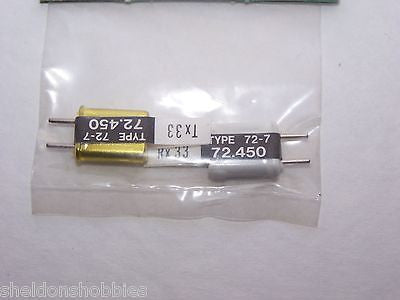 FUTABA CRYSTAL SET (FM 72.450) TX/RX CHANNEL 33 #FMC-433