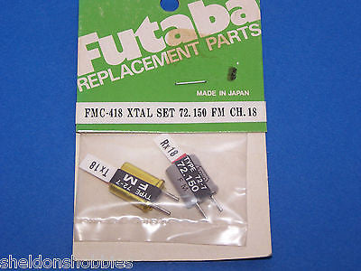 FUTABA CRYSTAL SET (FM 72.150) TX/RX CHANNEL18 #FMC-418