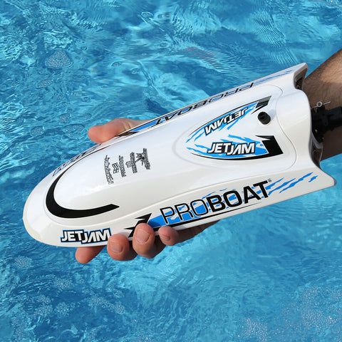 Jet Jam 12 Self-Righting Pool Racer Brushed RTR White - PRB08031T2