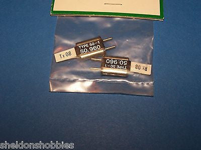FUTABA CRYSTAL SET (FM 50.960) TX/RX CHANNEL 08 #FMC-408