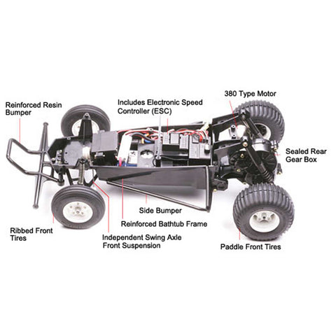 TAM58346 Tamiya Grasshopper 2WD Off Road Kit