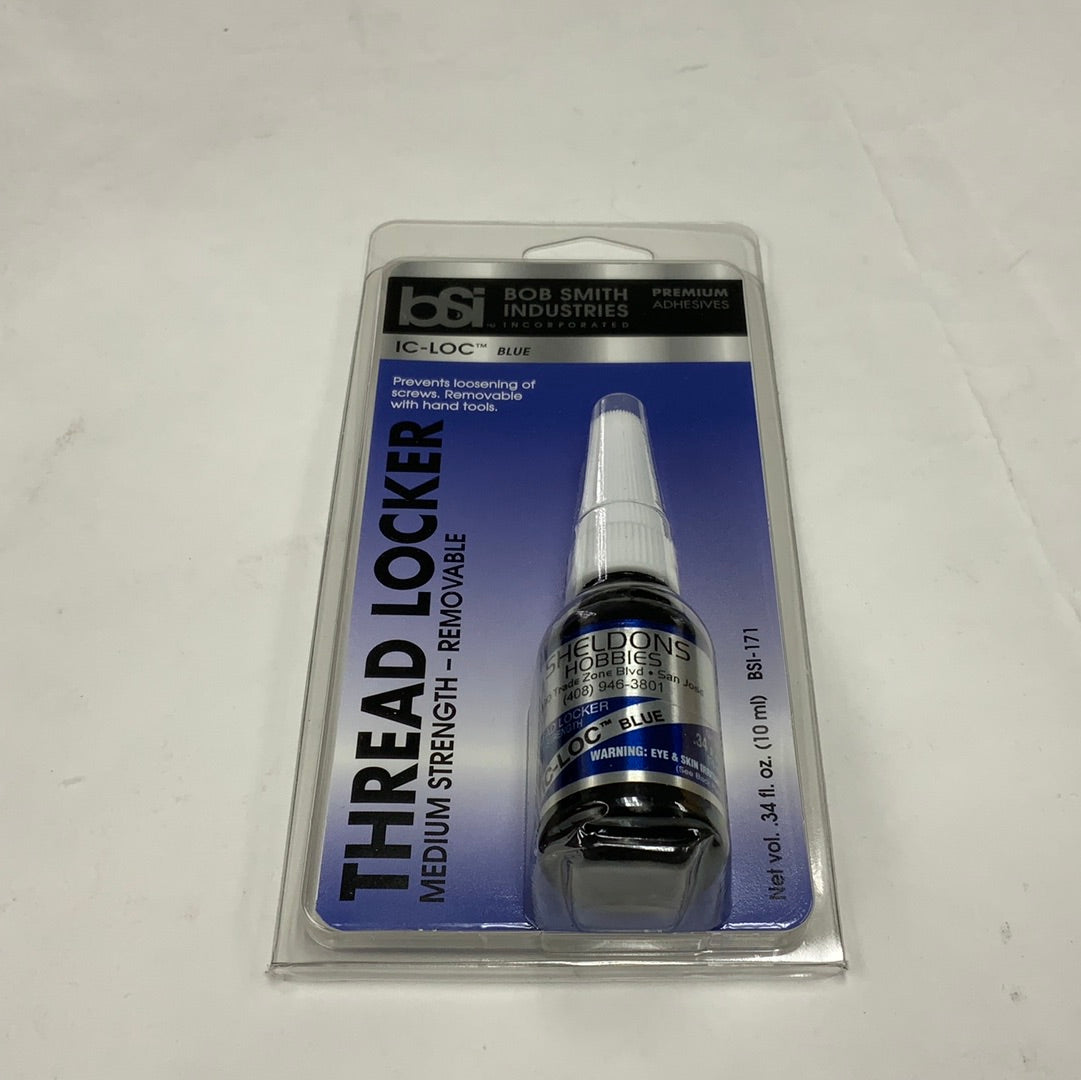 Bsi ic loc blue medium strength thread locker 1/3 fl.oz #bsi171