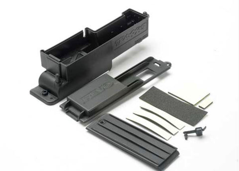 Electronics box, right/ box cover/ charge jack plug (rubber)/ foam padding and adhesive