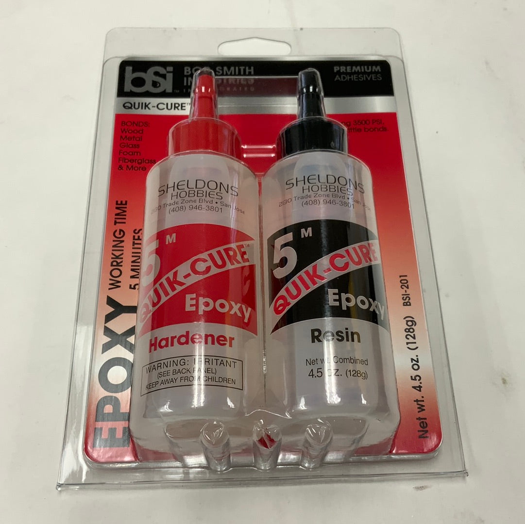 Bsi quik cure 5 minute epoxy (4.5) oz  BSI-201