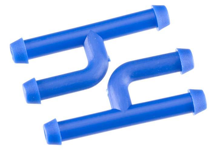 Dubro In-Line Fuel Connector w/Plug Blue (2)